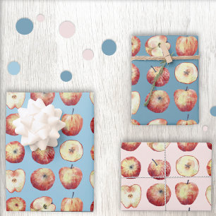 Apple Fruit Waterverf Inpakpapier Vel