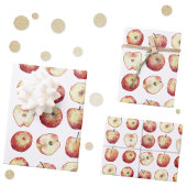 Apple Fruit Waterverf Inpakpapier Vel