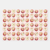 Apple Fruit Waterverf Inpakpapier Vel (Voorkant 3)
