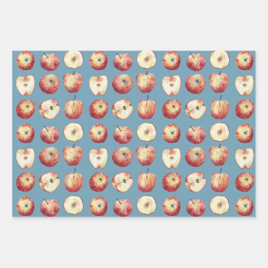 Apple Fruit Waterverf Inpakpapier Vel (Voorkant 2)