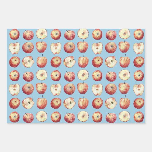 Apple Fruit Waterverf Inpakpapier Vel (Voorkant)
