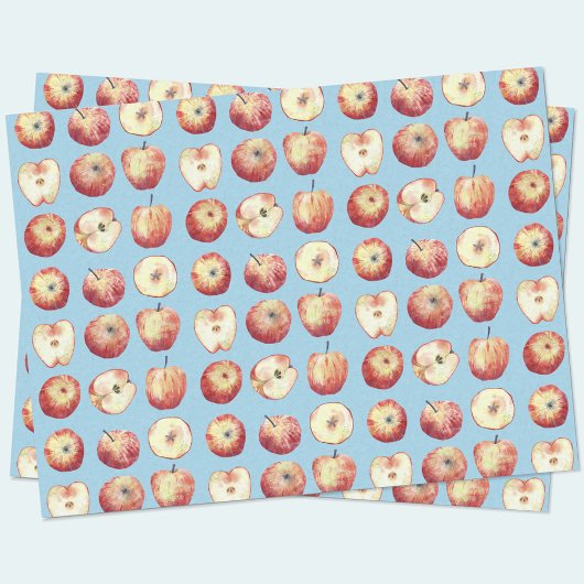 Apple Fruit Waterverf Tissuepapier