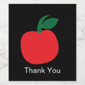 Apple Fruit Wijn Etiket (Enkel label)