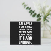 Apple Funny Quote. | sarcastische grap | sarcastis Briefkaart (Staand voorkant)