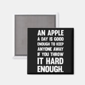 Apple Funny Quote. | sarcastische grap | sarcastis Magneet (Voorkant / Achterkant)