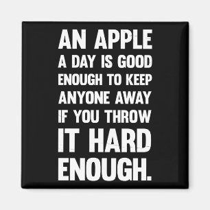Apple Funny Quote.   sarcastische grap   sarcastis Magneet