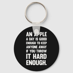 Apple Funny Quote. sarcastische grap sarcastis Sleutelhanger