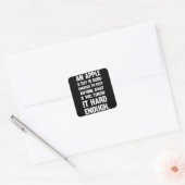 Apple Funny Quote. | sarcastische grap | sarcastis Vierkante Sticker (Envelop)