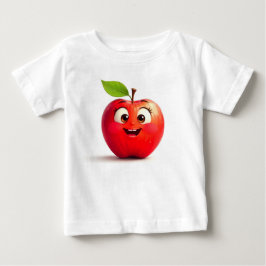 Apple gedrukte Baby Fijne Jersey T-Shirt