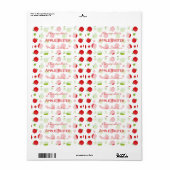 Apple gepersonaliseerd inblikken label (Full Sheet)