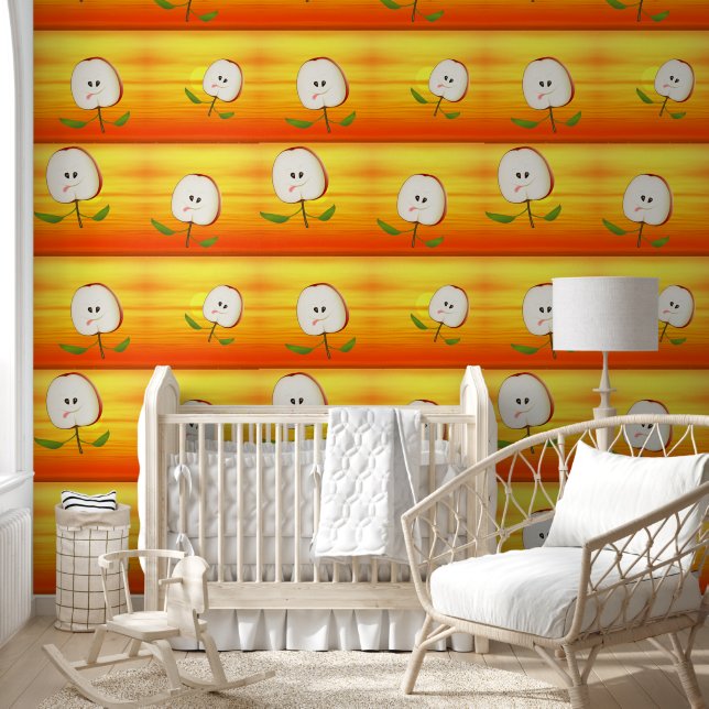 Apple gesneden behang (Kinderen)