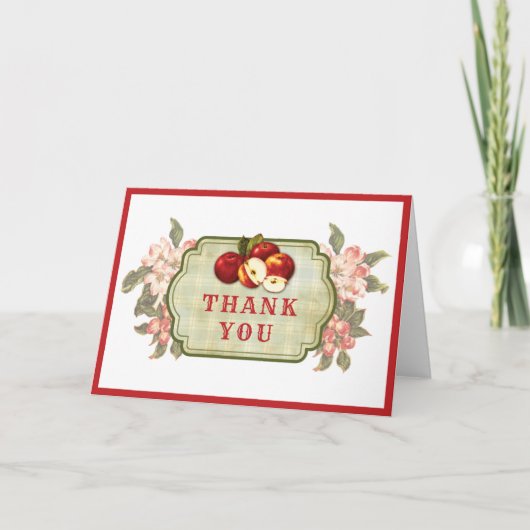  Apple gevouwen bedankkaart (Voorkant)