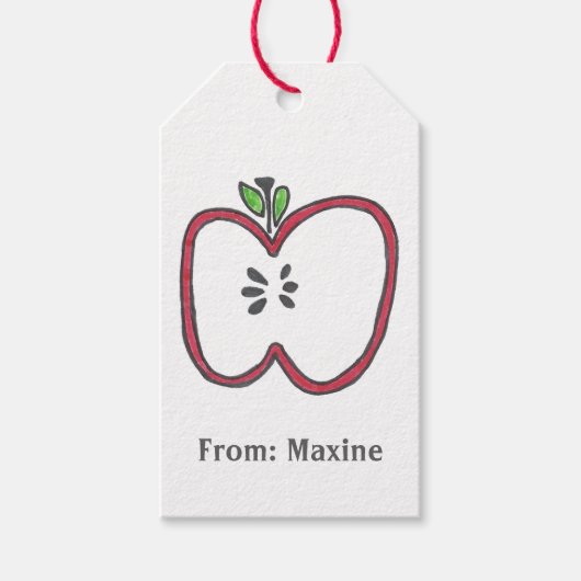 Apple Gift Label Cadeaulabel (Voorkant)