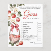 Apple & Gingham Baby shower raden de prijs spel Flyer (Voorkant)
