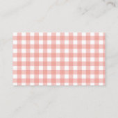 Apple Gingham Luier Raffle Ticket Kaarten (Achterkant)