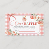 Apple Gingham Luier Raffle Ticket Kaarten (Voorkant)