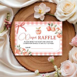 Apple Gingham Luier Raffle Ticket Kaarten