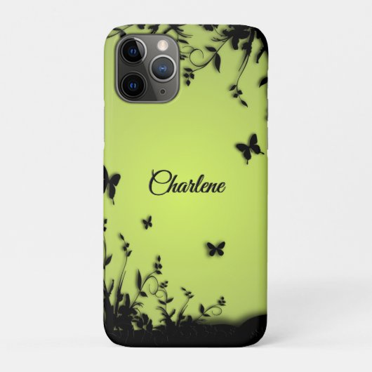 Apple Glow Butterfly Garden - Aangepast Case-Mate iPhone Case (Achterkant)
