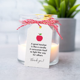 Apple Goede Leraren Bedankt Waardering Cadeaulabel