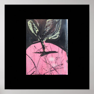 Apple graffiti poster