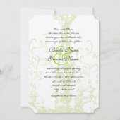 Apple Green  Antiek Chandelier Weddings Kaart (Voorkant)