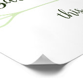 Apple Green Badkamers Deze Weg Pijl Poster (Hoek)