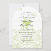 Apple Green Bees & Hearts Uitnodiging voor een bru (Voorkant)