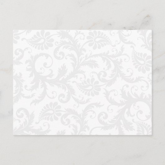 Apple Green & Black Damask Swirls Rehearsal Dinner Uitnodiging Briefkaart (Achterkant)