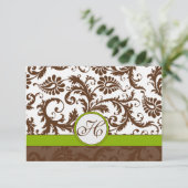 Apple Green Brown Response Kaart (Staand voorkant)