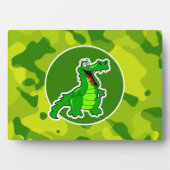 Apple Green Camo; Alligator, Gator Fotoplaat (voorkant)