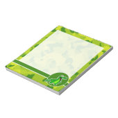 Apple Green Camo; Alligator, Gator Notitieblok (Linkerzijde)