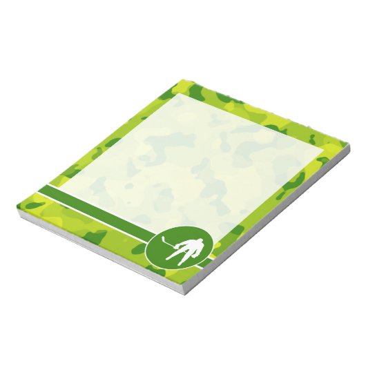 Apple Green Camo; Hockey Notitieblok (Linkerzijde)