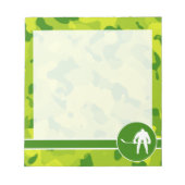 Apple Green Camo; Hockey Notitieblok (Voorkant)