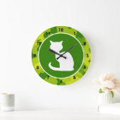 Apple Green Camo; Witte kat Grote Klok (Huis)