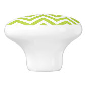Apple Green Chevron Keramische Knop (Zijkant)