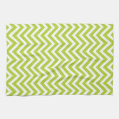 Apple Green Chevron Theedoek (Horizontaal)