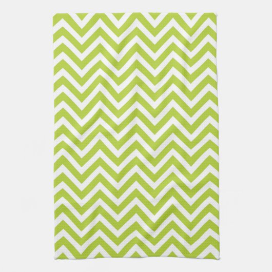Apple Green Chevron Theedoek (Verticaal)