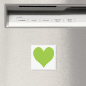 Apple Green Cute Heart Shape Magneet (Insitu (Vaatwasser))