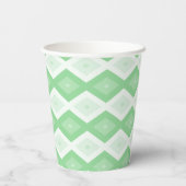 Apple green diamond pattern papieren bekers (Achterkant)