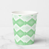 Apple green diamond pattern papieren bekers (Rechts)