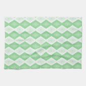 Apple green diamond pattern theedoek (Horizontaal)