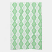 Apple green diamond pattern theedoek (Verticaal)