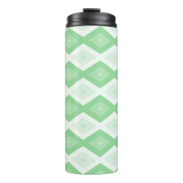 Apple green diamond pattern thermosbeker