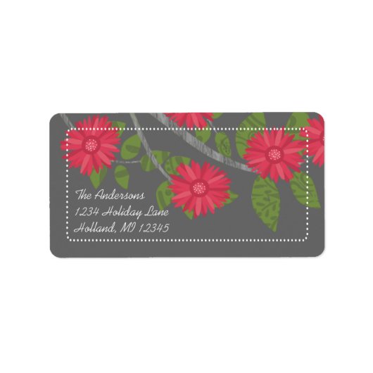 Apple Green Fuchsia Charcoal Return Label (Voorkant)