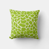 Apple Green Giraffe Animal Print Kussen (Voorkant)