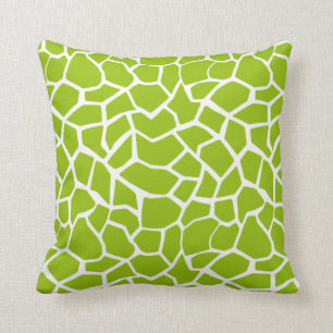 Apple Green Giraffe Animal Print Kussen