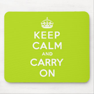 Apple Green Keep Calm en Draag door Muismat