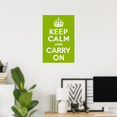 Apple Green Keep Calm en Draag door Poster (Thuiskantoor)
