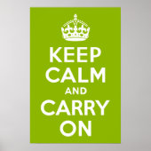 Apple Green Keep Calm en Draag door Poster (Voorkant)