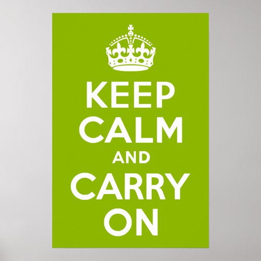 Apple Green Keep Calm en Draag door Poster (Voorkant)